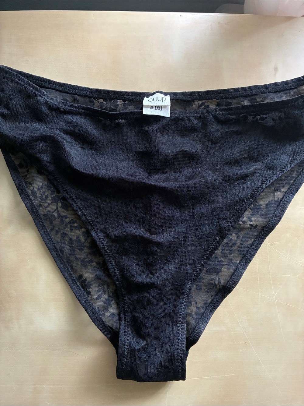Cuup high waist botanical lace panties - two pairs